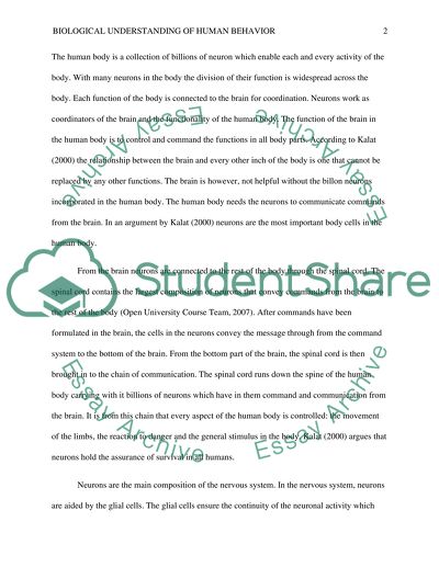 Biological Understanding of Human Behavior