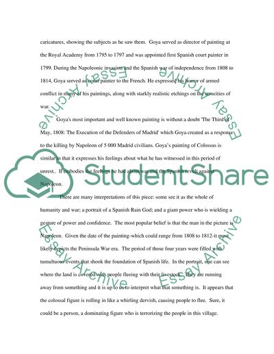 Goya and Colossus - The Execution of the Defenders of Madrid