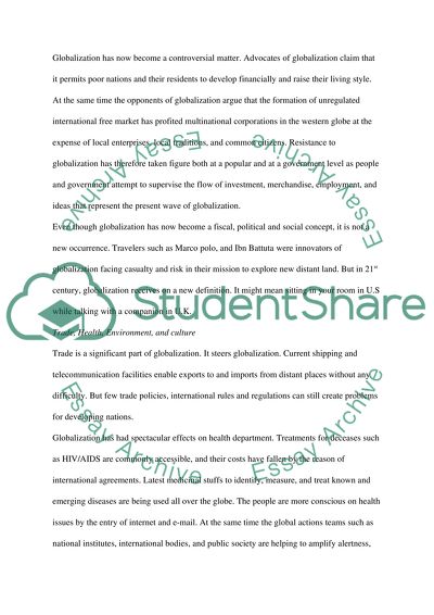 technological globalization essay