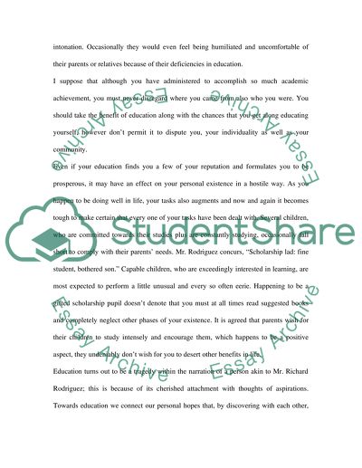 Richard Rodriguez The Achievement of Desire