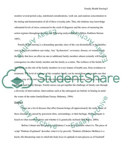Family Nursing Assessment