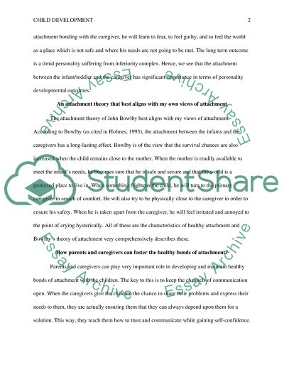 Child Development: Healthy Attachment