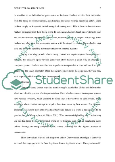 Computer-Based Crimes