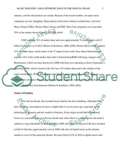 The Music Industry and Copyright Issue in The Digital Phase