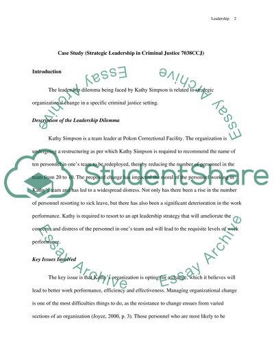 Strategic Leadership in Criminal Justice