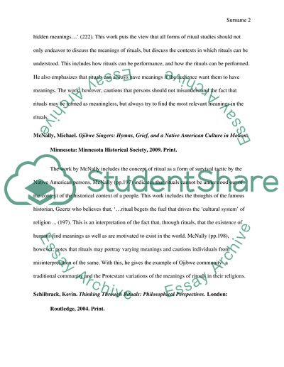 Annotated bibliography