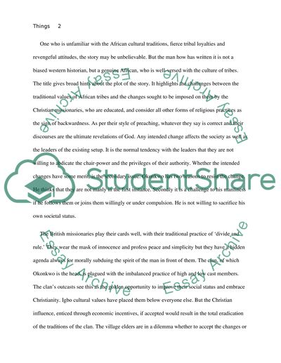 Things Fall Apart by Chinua Achebe