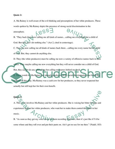 Critique of Ma Raineys Black Bottom by August Wilson