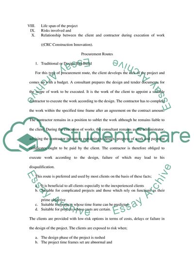 Construction Procurement