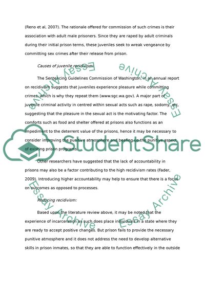 Juvenile Recidivism in the United States