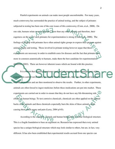 Animals are Friends, not Scientific Experiments