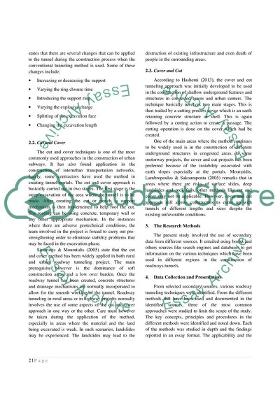 Techniques for roadway tunnelling