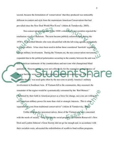 The Ideology of Neo-Conservatism