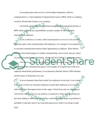 The Communication Problem