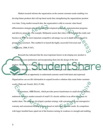 The value of marketing research to organizations