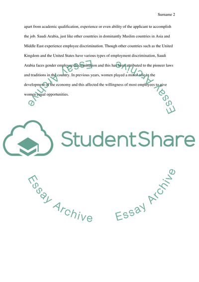 Employment Law - Employment Discrimination