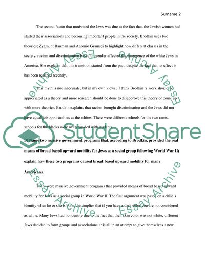 Myth About Jewish Upward Mobility in the United States