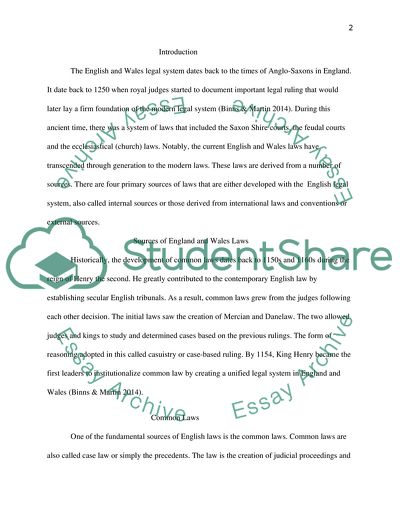 Law in England and Wales