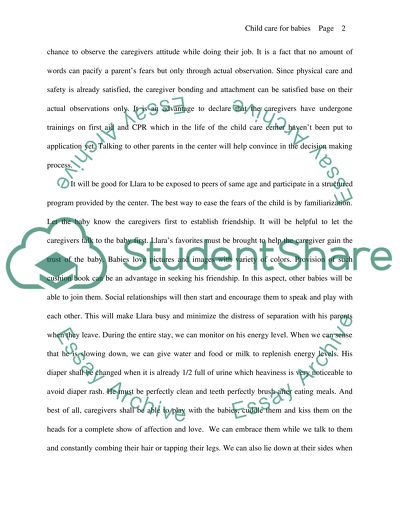 Child Care for Babies