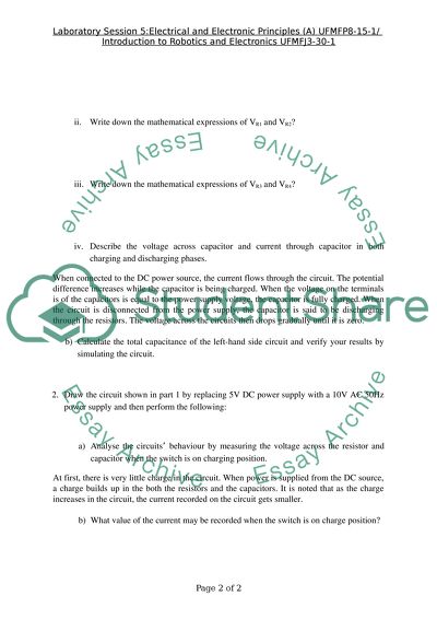 Electrical and Electronic principles