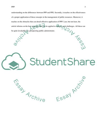 Public-Private Partnerships