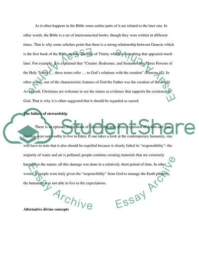 The Christian View on Nature