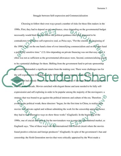 Between Self Expression and Commercialization