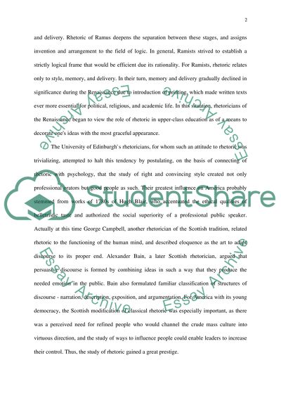 Rhetoric from renaissance to modern day