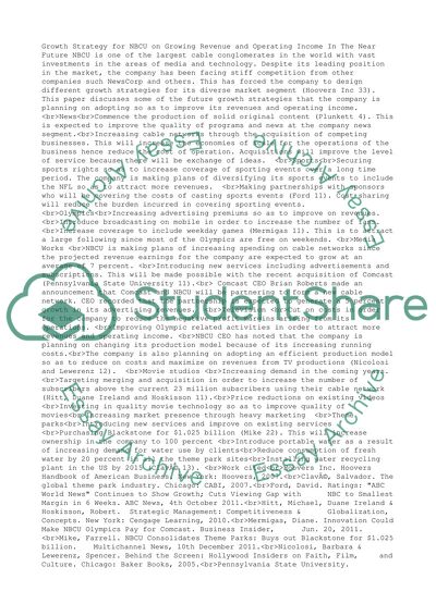 Growing Revenue and Operating Income In The Near Future