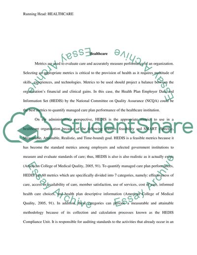 Healthcare Financial and Clinical Performance