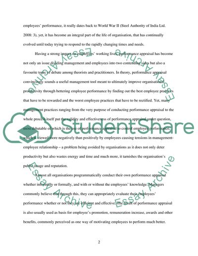 Performance Appraisal Systems in Human Resource Management