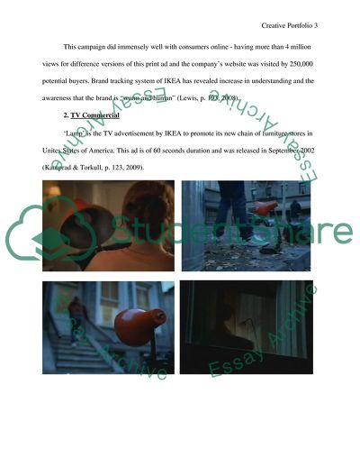 Creative Portfolio: IKEA Magazine Advertisement, TV Commercial, and Website Banner