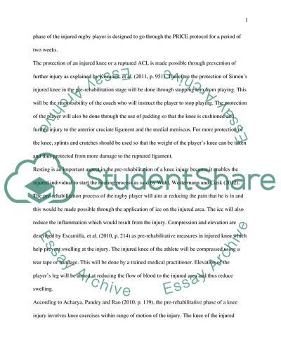 Rehabilitation of the Injured Athlete