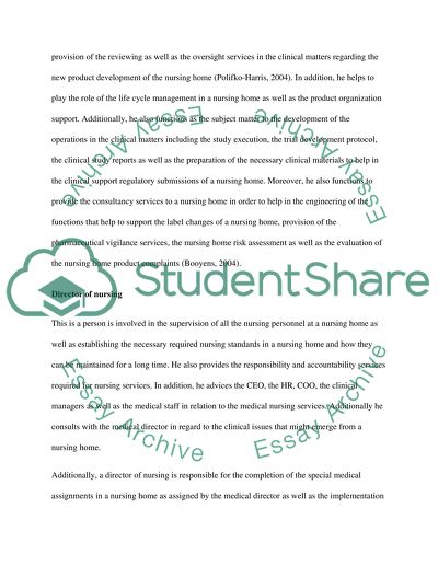 Nursing Home Administration