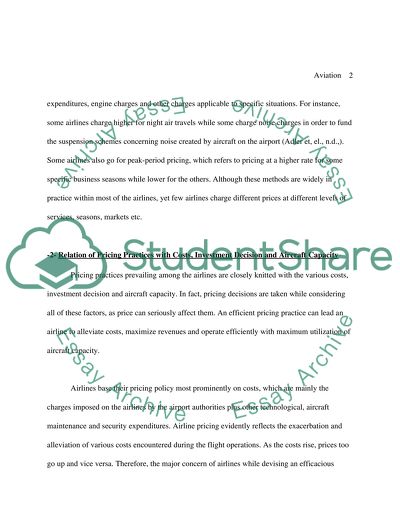 Common Pricing Practices of Airlines