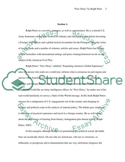 New Glory by Ralph Peters