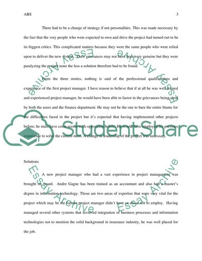 Project at Aux Bons Soins