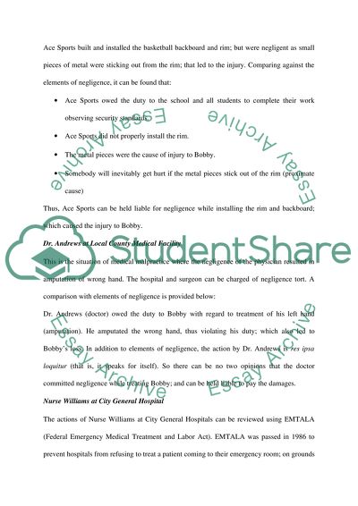 Legal Aspects of Health Care Case Study