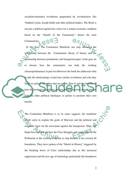 Intro to Philosophy Karl Marx and Engels Arguments in the communist manifesto
