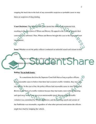Whren vs. United States. June 10, 1993