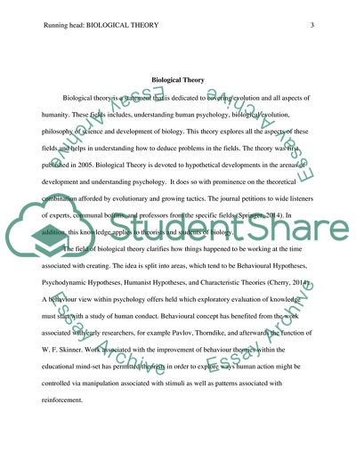 Biological Theory and Its Impact on Decision-Making
