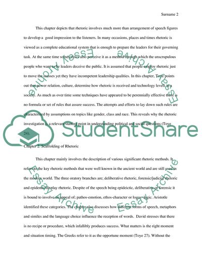 Rhetoric - A Very Short Introduction by Richard Toye