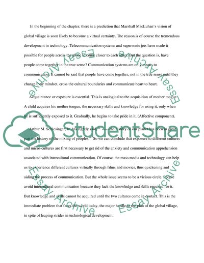 Chapter 1 exam ( intercultural communication )