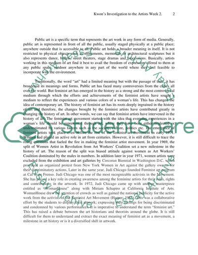 Kwons Investigation to the Artists