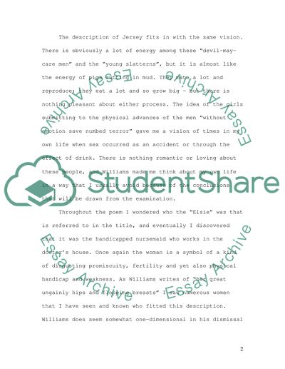 To Elsie by William Carlos Williams