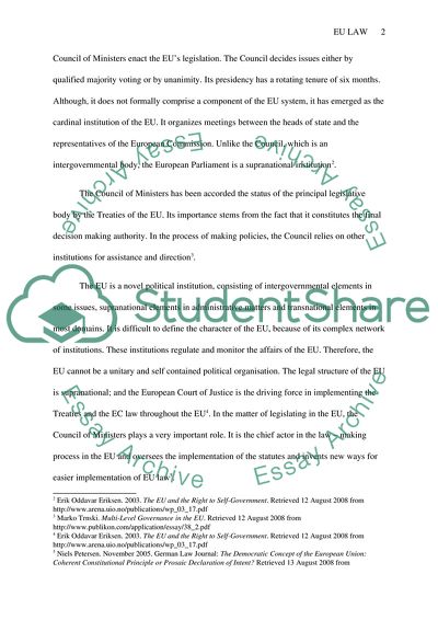 The European Union Law Overview