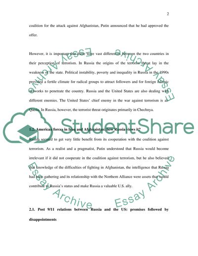 How Russia Viewed the Bush Presidency