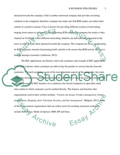 Companies utilizing e-business strategies