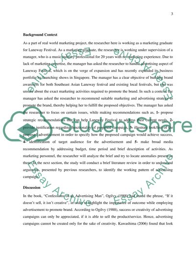 Marketing Advertising - Working Pattern of Advertising Campaign