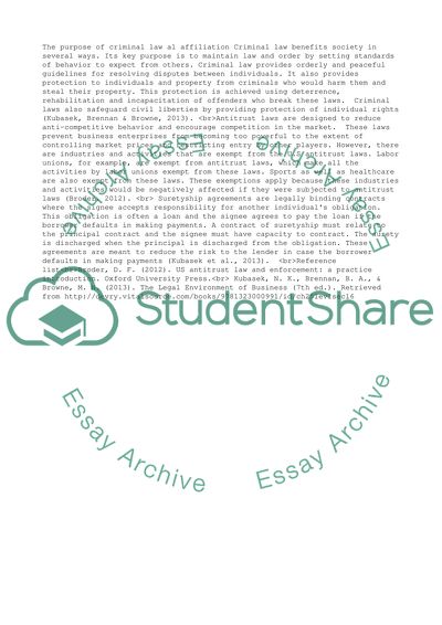 The purpose of Criminal Law